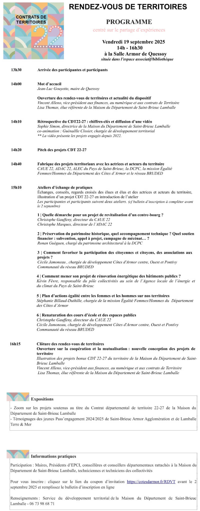 Programme Rendez-vous de territoires