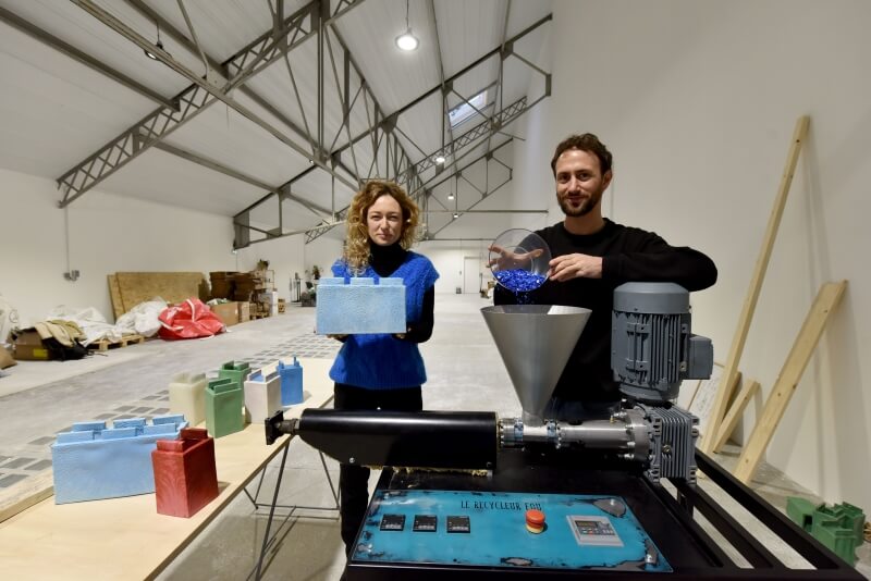 L'entreprise Hello Waste, primé lors de la remise des Trophées des Irréductibles Talents des Côtes d’Armor en 2020, vous proposera des ateliers de valorisation du plastique. Photo : Bruno Torrubia
