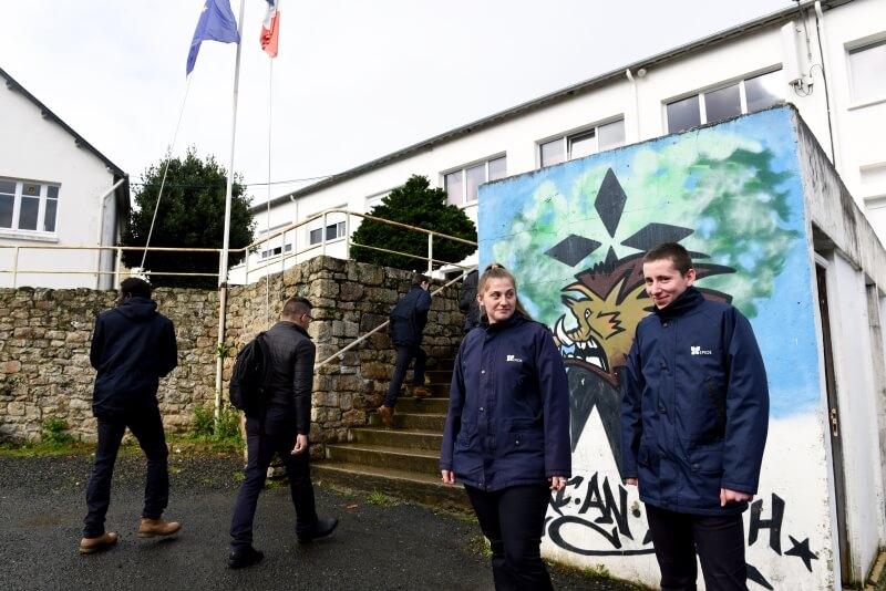 Maëva Roger et Jason Jégu, deux des volontaires parmi les 120 accueillis à l'Epide de Lanrodec