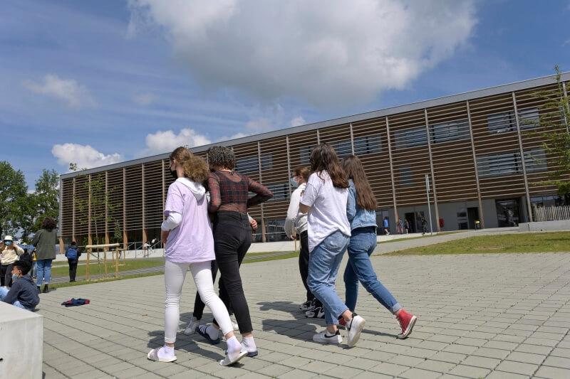 Fin juin, des collégiens nous confiaient leurs impressions sur leur nouveau collège. Photo : Thierry Jeandot