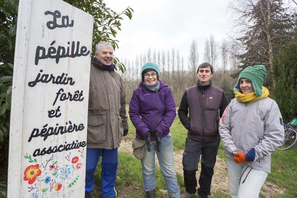 De gauche à droite, Didier, Claire, Benoît et Julie (© Philippe Josselin).