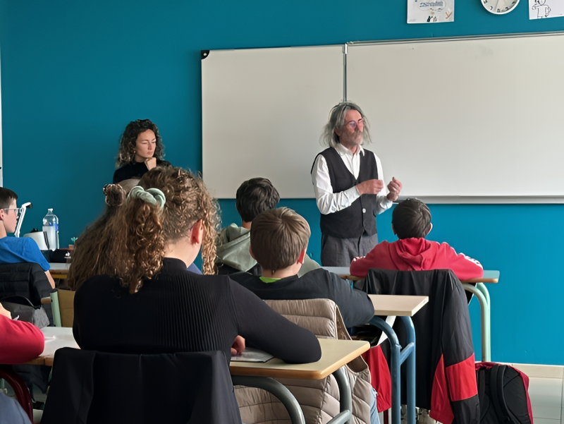 Léa Séguin et Benoit Le Goedec lors des Rencontres de L'égalité Léa Séguin et Benoit Le Goedec lors des Rencontres de L'égalité