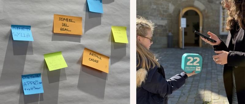 Post-it, borne numérique… on multiplie les outils ludiques pour ne pas oublier les bonnes idées. 