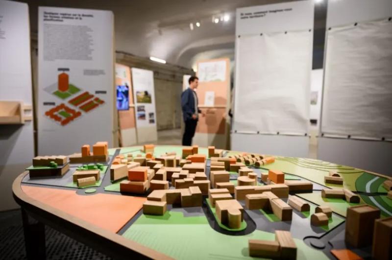 Visuel de l'exposition sur la sobriété foncière
