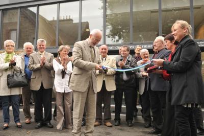 A titre expérimental, la première Maison du Département est inaugurée à Guingamp, le 25 septembre 2008 (photo Bruno Torrubia).