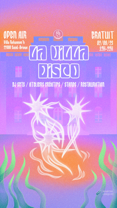 Open villa Disco 2023 Affiche Open villa Disco 2023